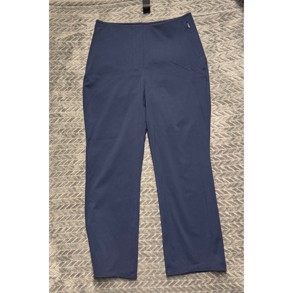 Lululemon‎ Like New Women's Straight Leg Pants 8 Navy Blue Zip Pockets (2022)